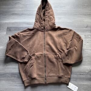 Glowmode Heavyweight Oversized Hoodie, Brown, Medium
